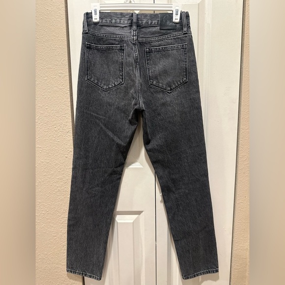 Anine Bing High Rise Ripped Gray Jeans - Picture 4 of 12